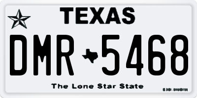 TX license plate DMR5468