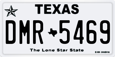 TX license plate DMR5469