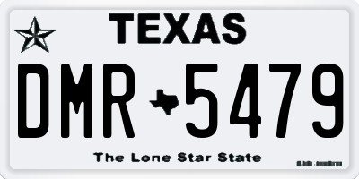 TX license plate DMR5479