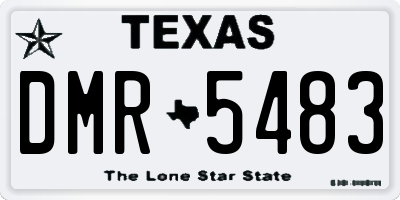 TX license plate DMR5483