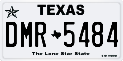 TX license plate DMR5484