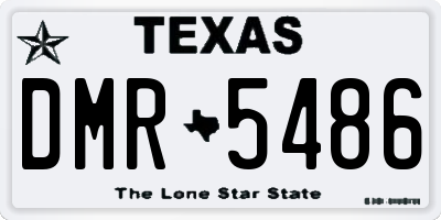 TX license plate DMR5486