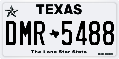 TX license plate DMR5488