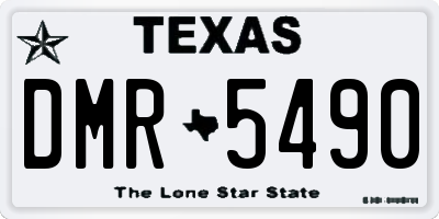 TX license plate DMR5490