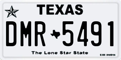 TX license plate DMR5491