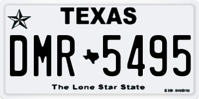 TX license plate DMR5495