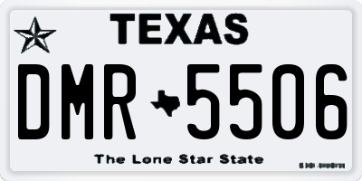 TX license plate DMR5506