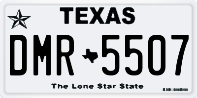TX license plate DMR5507