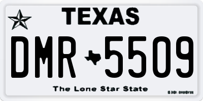 TX license plate DMR5509