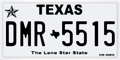 TX license plate DMR5515