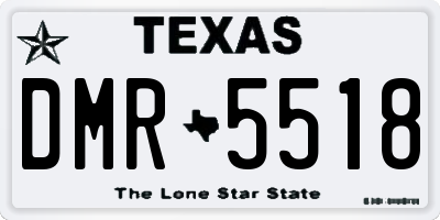 TX license plate DMR5518