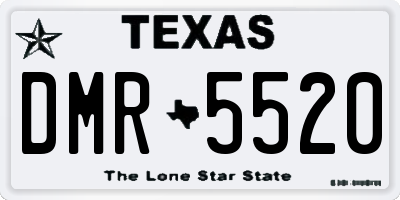 TX license plate DMR5520