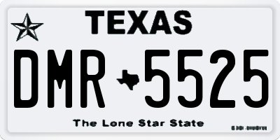 TX license plate DMR5525