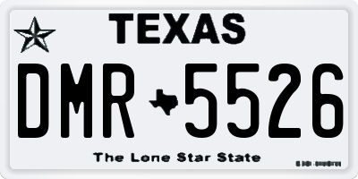 TX license plate DMR5526