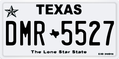 TX license plate DMR5527