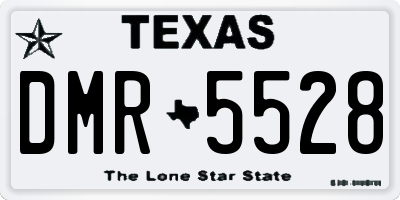 TX license plate DMR5528