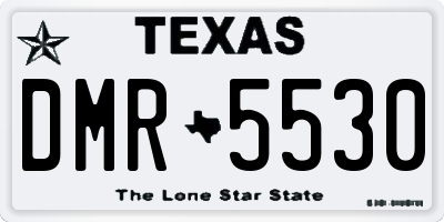 TX license plate DMR5530