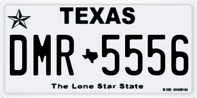 TX license plate DMR5556