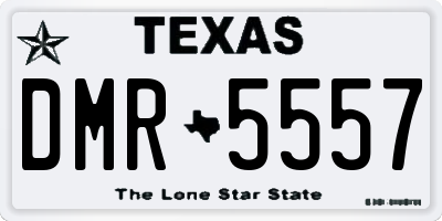 TX license plate DMR5557