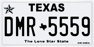 TX license plate DMR5559