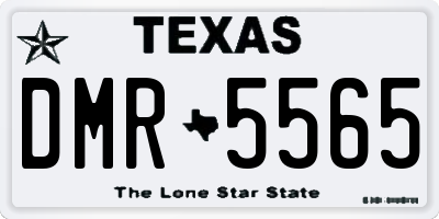 TX license plate DMR5565