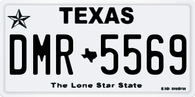 TX license plate DMR5569
