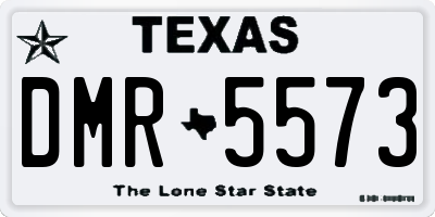TX license plate DMR5573