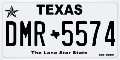 TX license plate DMR5574