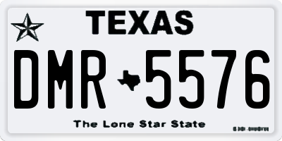 TX license plate DMR5576