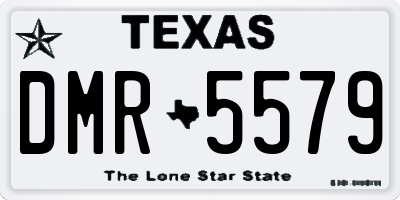 TX license plate DMR5579