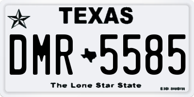 TX license plate DMR5585