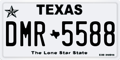 TX license plate DMR5588