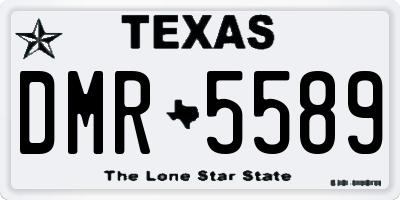 TX license plate DMR5589