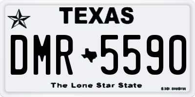 TX license plate DMR5590