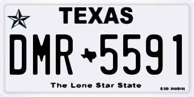 TX license plate DMR5591