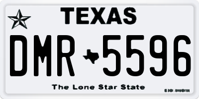 TX license plate DMR5596