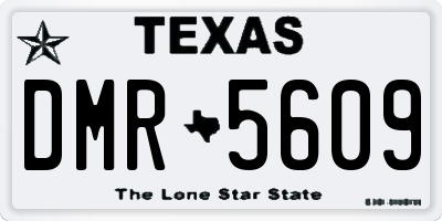 TX license plate DMR5609