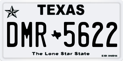 TX license plate DMR5622