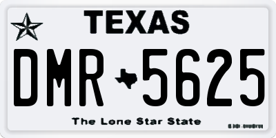 TX license plate DMR5625