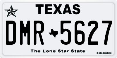 TX license plate DMR5627