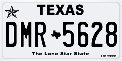 TX license plate DMR5628