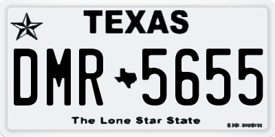 TX license plate DMR5655