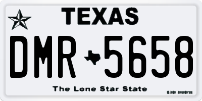 TX license plate DMR5658