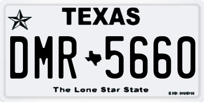 TX license plate DMR5660