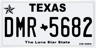 TX license plate DMR5682