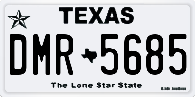 TX license plate DMR5685