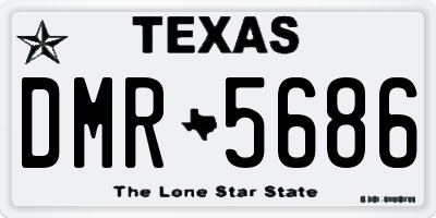 TX license plate DMR5686