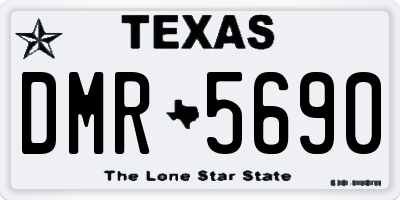 TX license plate DMR5690
