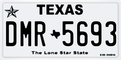 TX license plate DMR5693