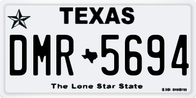 TX license plate DMR5694